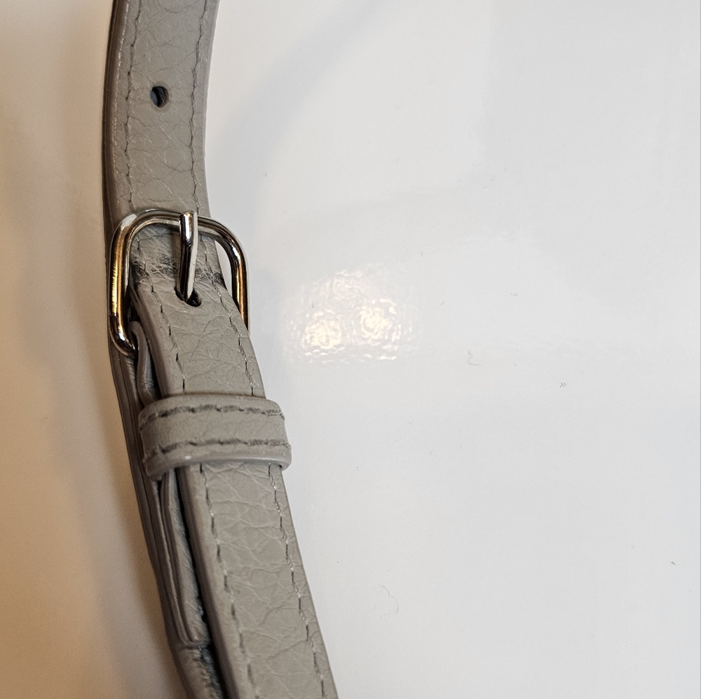 Balenciaga Gray Leather Shoulder Bag Camera Bag - Picture 13 of 17